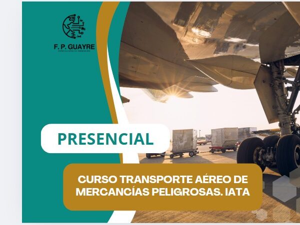 Imagen representativa del curso Transporte aéreo de mercancías peligrosas IATA, mostrando mercancías debidamente etiquetadas y personal capacitado manipulándolas.
